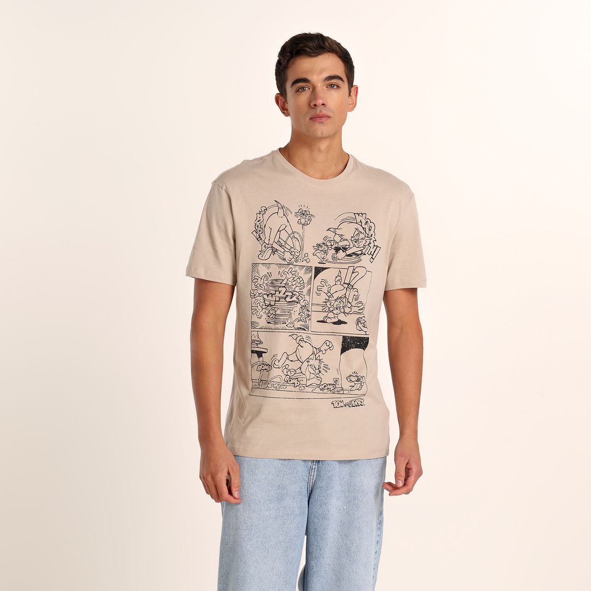 BEARCLIFF - Camiseta Hombre con Estampado de Algodón Bearcliff 