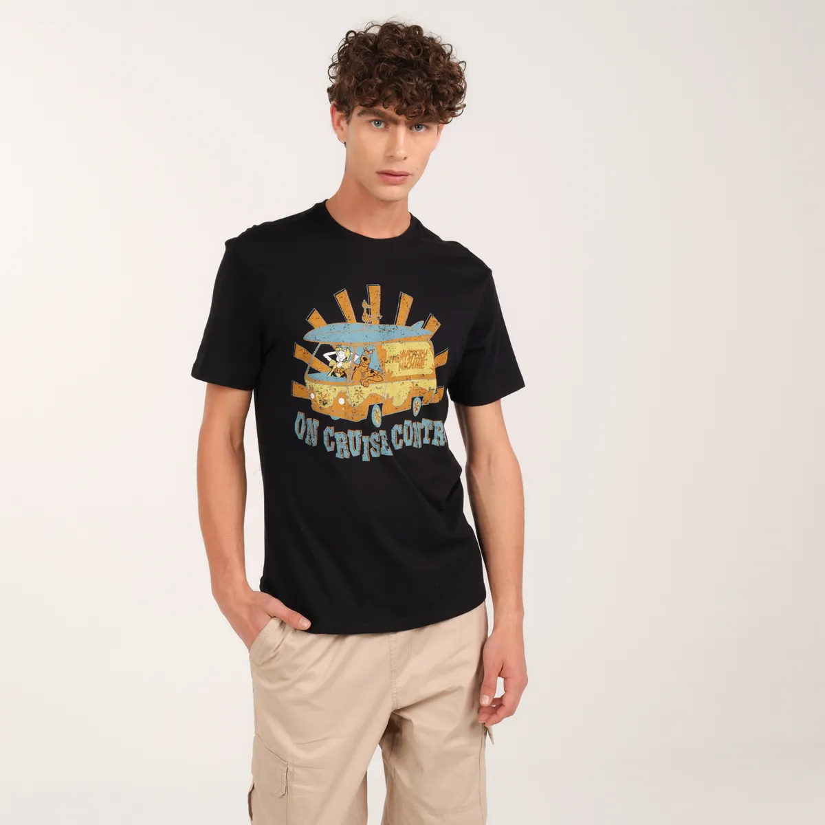 BEARCLIFF - Camiseta Hombre con Estampado de Algodón Bearcliff