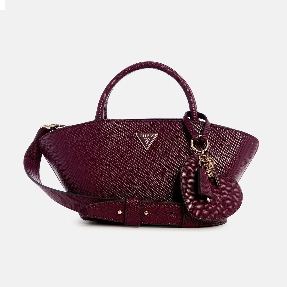 GUESS - Cartera GUESS para Mujer  BOLENA MINI SATCHEL WINE