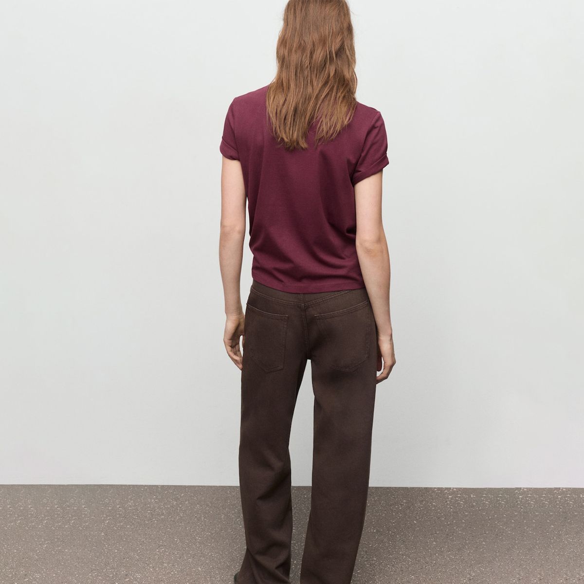 MANGO - Camiseta Mujer con Bordado Manga corta Mango