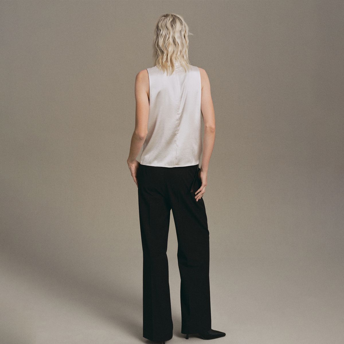 MANGO - Blusa Mujer Sin mangas Mango