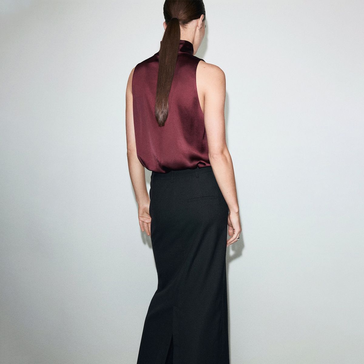 MANGO - Blusa Mujer Sin mangas Mango