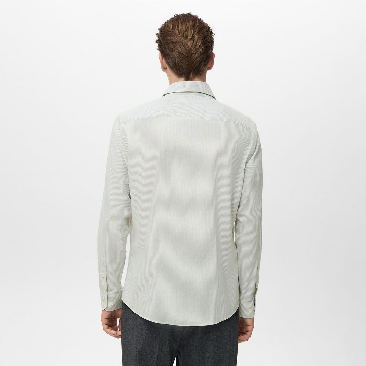 MANGO - Camisa Hombre Manga larga de Algodón Mango