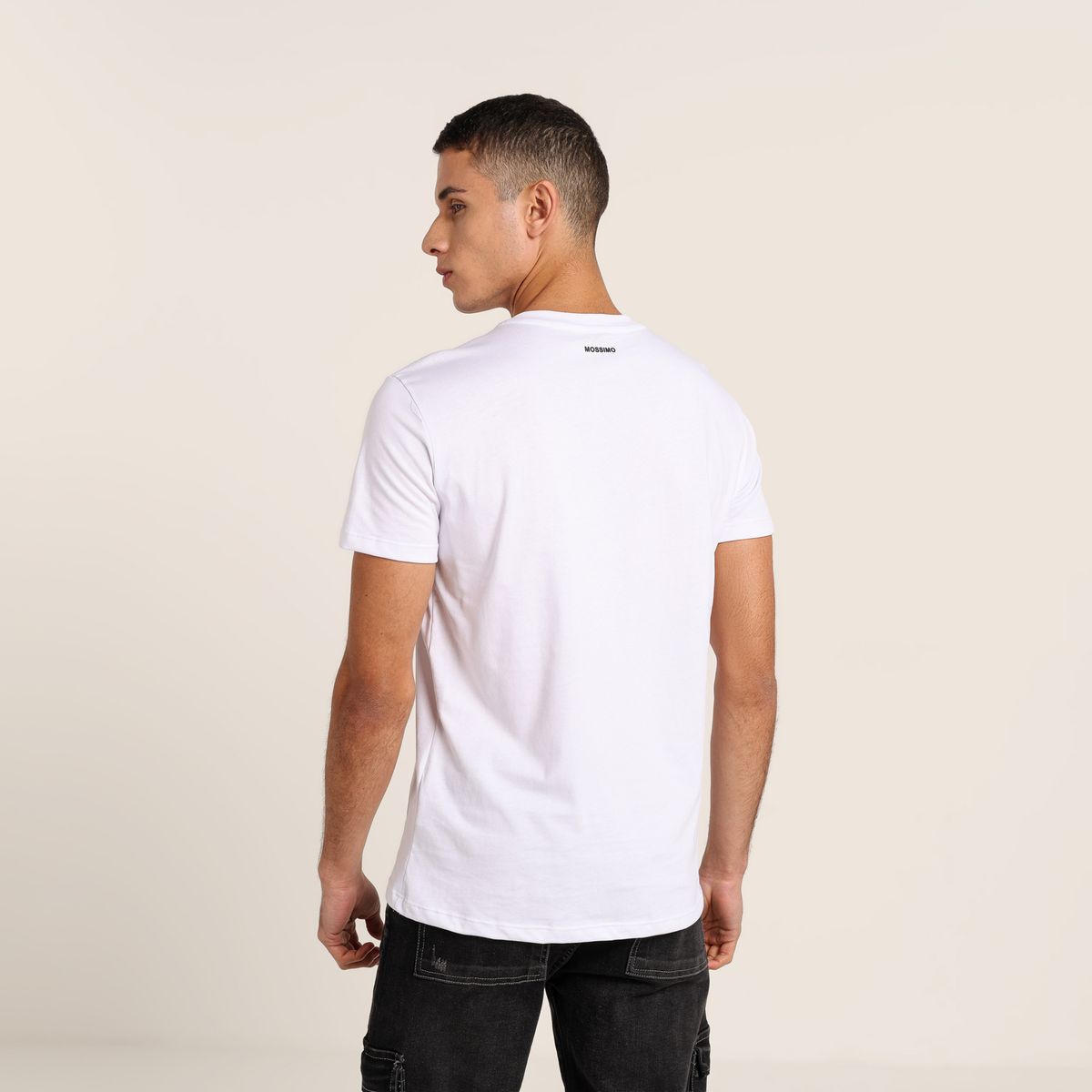 MOSSIMO - Camiseta Hombre con Estampado Oversized fit de Algodón Mossimo 