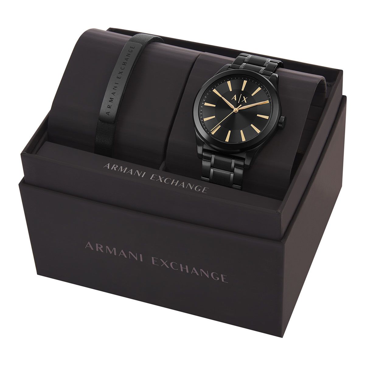 ARMANI EXCHANGE - Reloj Armani Exchange Set. Reloj Acero inoxidable Negro AX7102