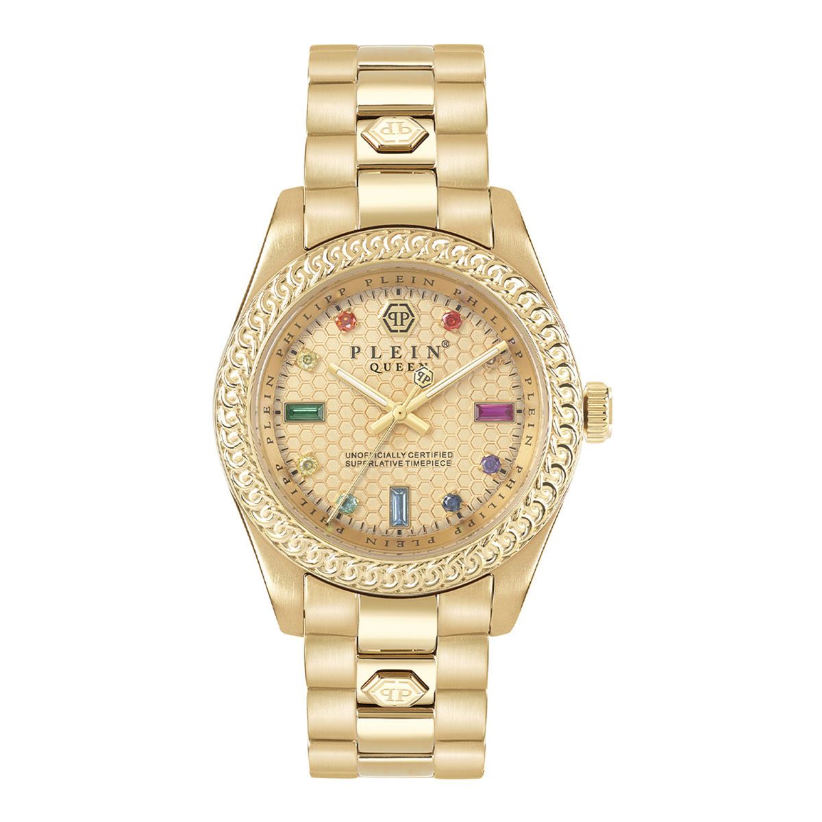 PHILIPP PLEIN - Reloj Philipp Plein Mujer Queen. Reloj Acero Inoxidable Dorado PWDAA0721