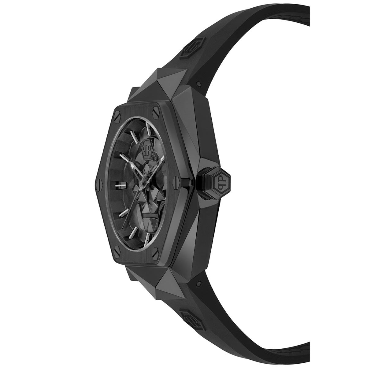 PHILIPP PLEIN - Reloj Philipp Plein Hombre The Skull Spikes. Reloj Silicona Negro PWPWA0324
