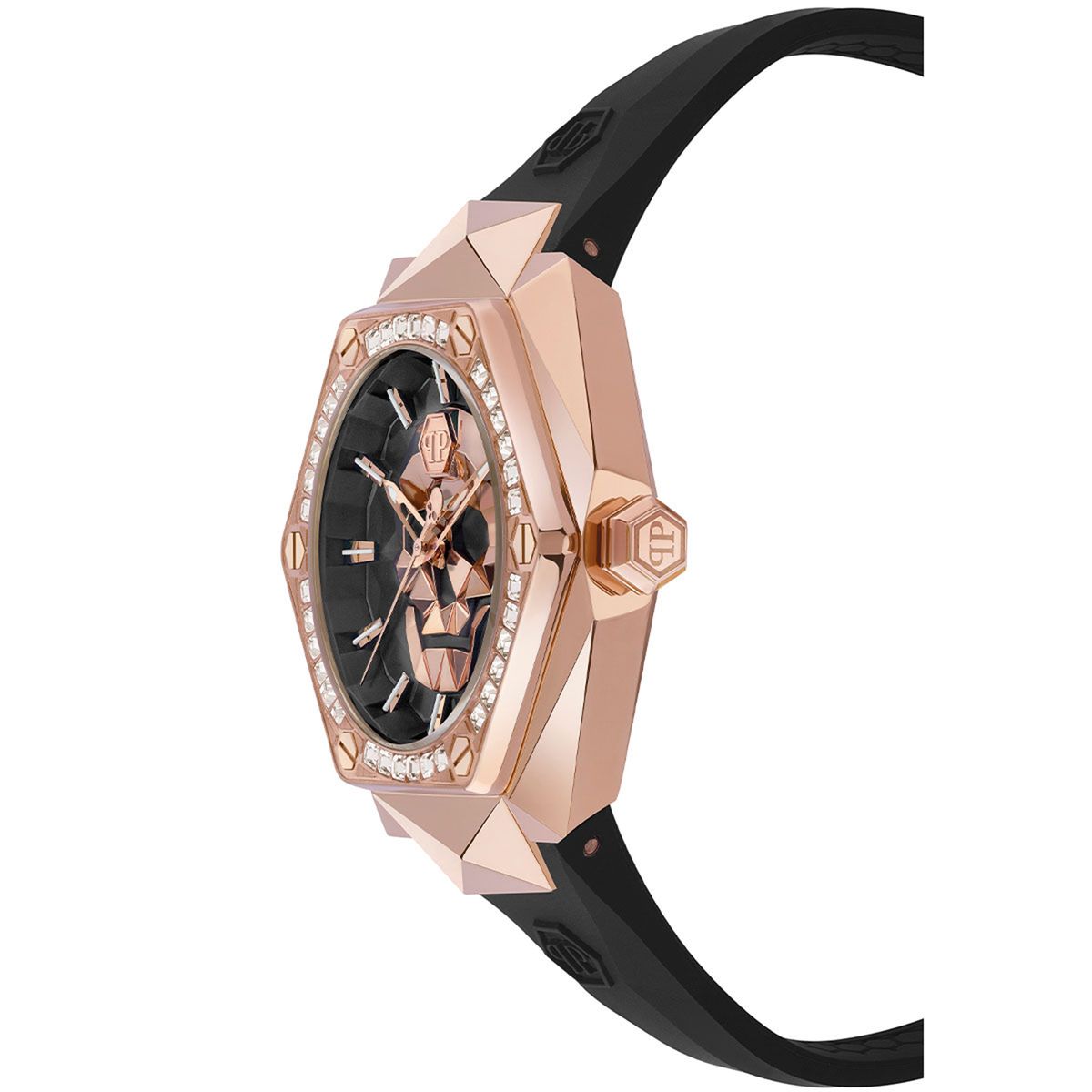 PHILIPP PLEIN - Reloj Philipp Plein Hombre The Skull Spikes. Reloj Silicona Negro PWPWA0424