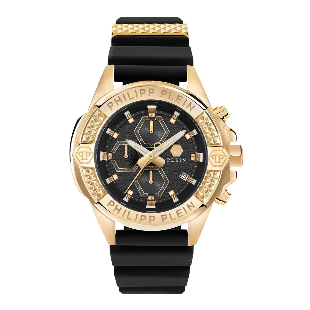 PHILIPP PLEIN - Reloj Philipp Plein Hombre The Skull Chrono. Reloj Silicona Negro PWWFA0225