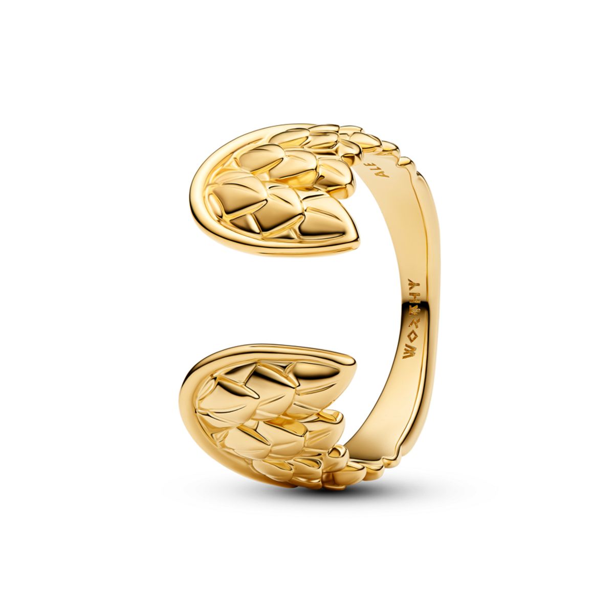PANDORA - Anillo abierto alas de thor Recubrimiento en oro 14k
