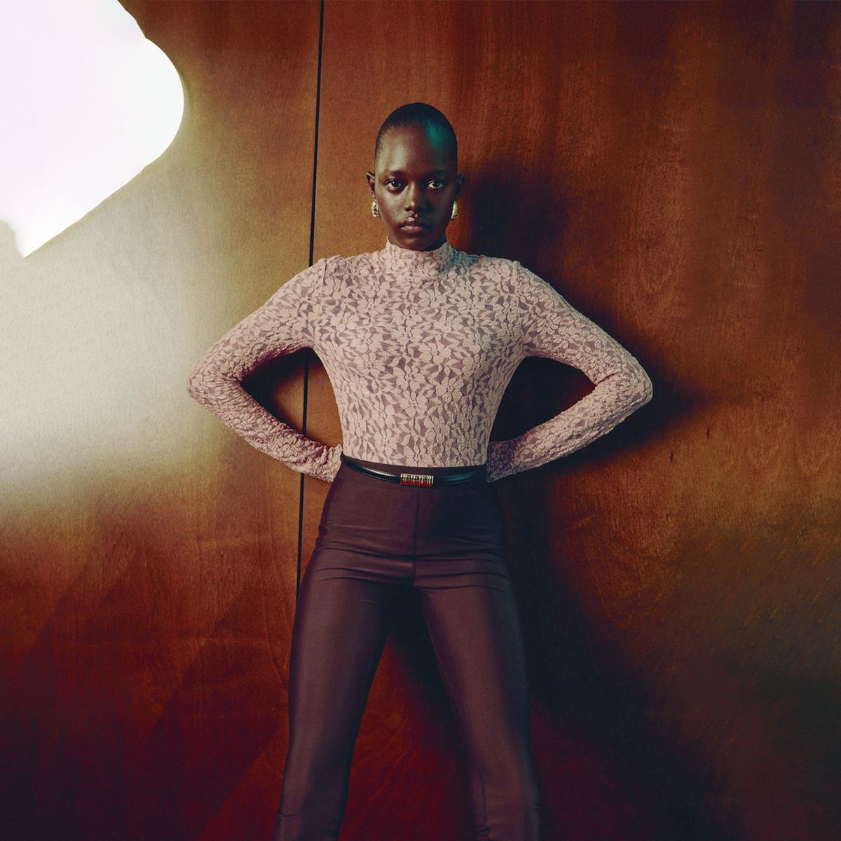 MANGO - Camiseta Mujer con Encaje Manga larga Mango