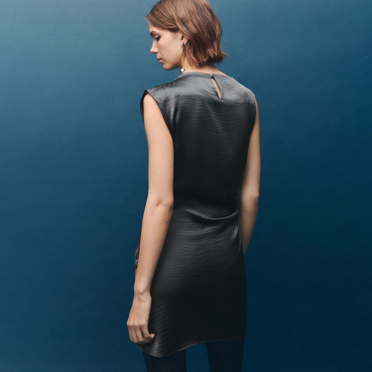 MANGO - Vestido Mujer Corto Casual Mango