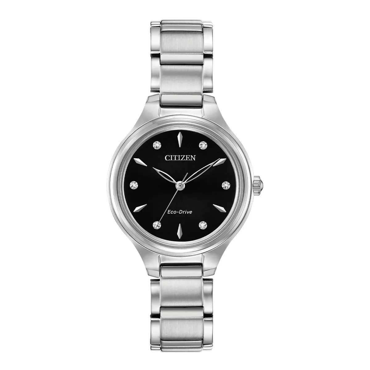 CITIZEN - Reloj Citizen Mujer Corso. Reloj Acero Inoxidable Plateado FE2100-51E