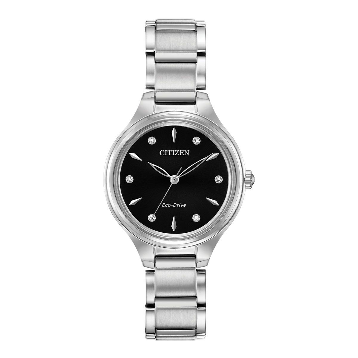 CITIZEN - Reloj Citizen Mujer Corso. Reloj Acero Inoxidable Plateado FE2100-51E