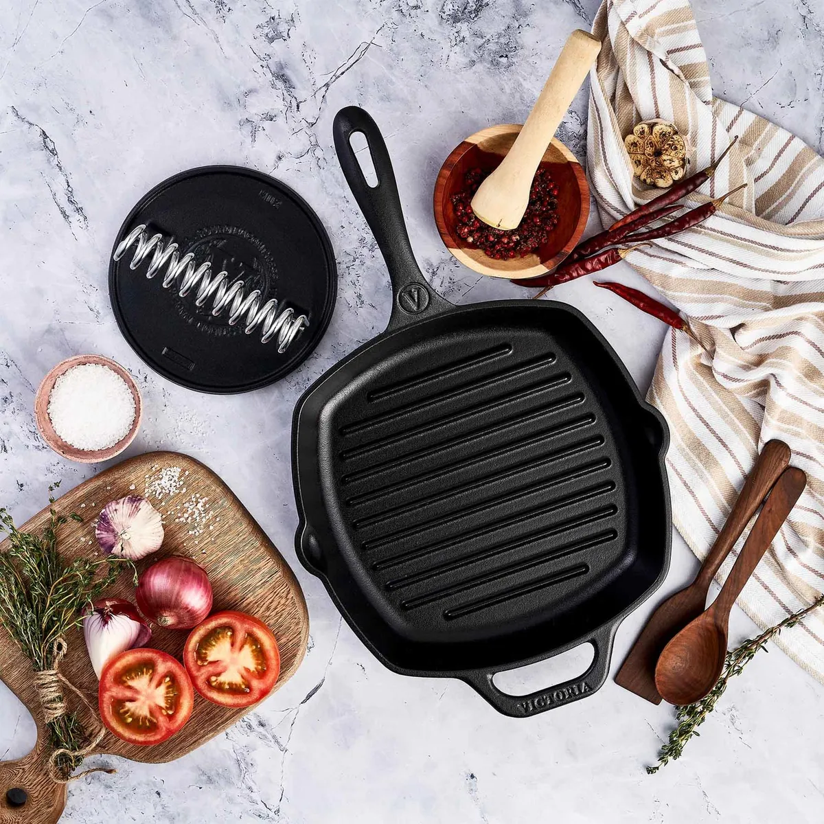 VICTORIA - Set de sartenes Victoria Hierro 25 cm