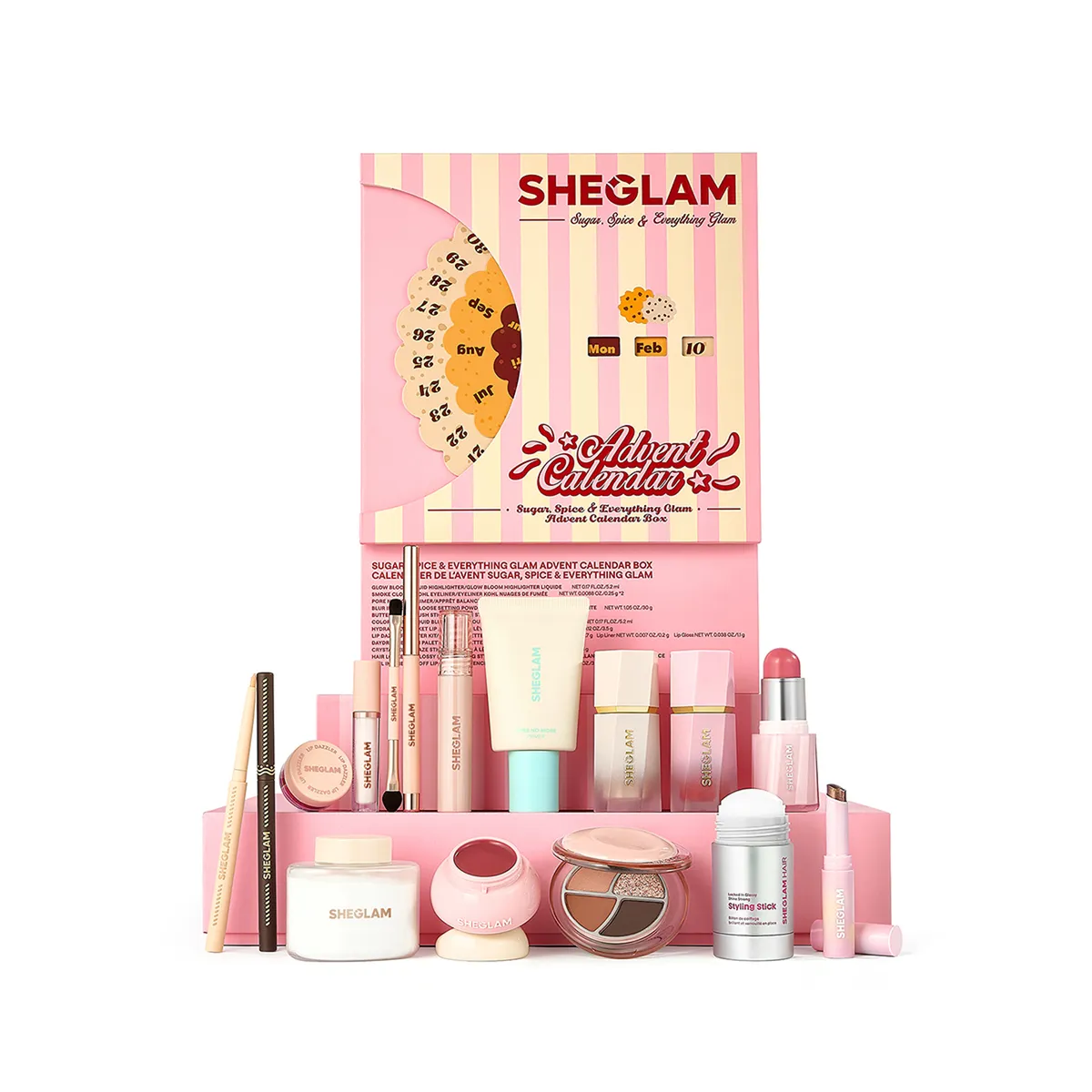 SHEGLAM - Calendario de Adviento Sheglam Incluye 12 Productos 
