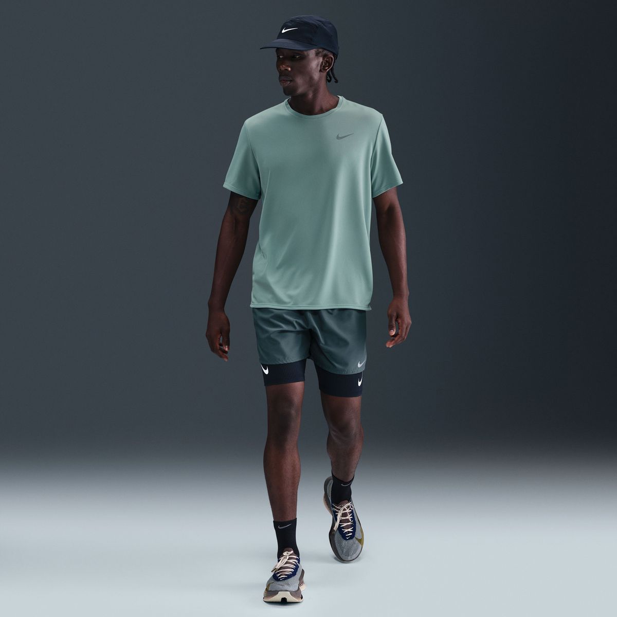 NIKE - Camiseta Deportiva Running Hombre Nike
