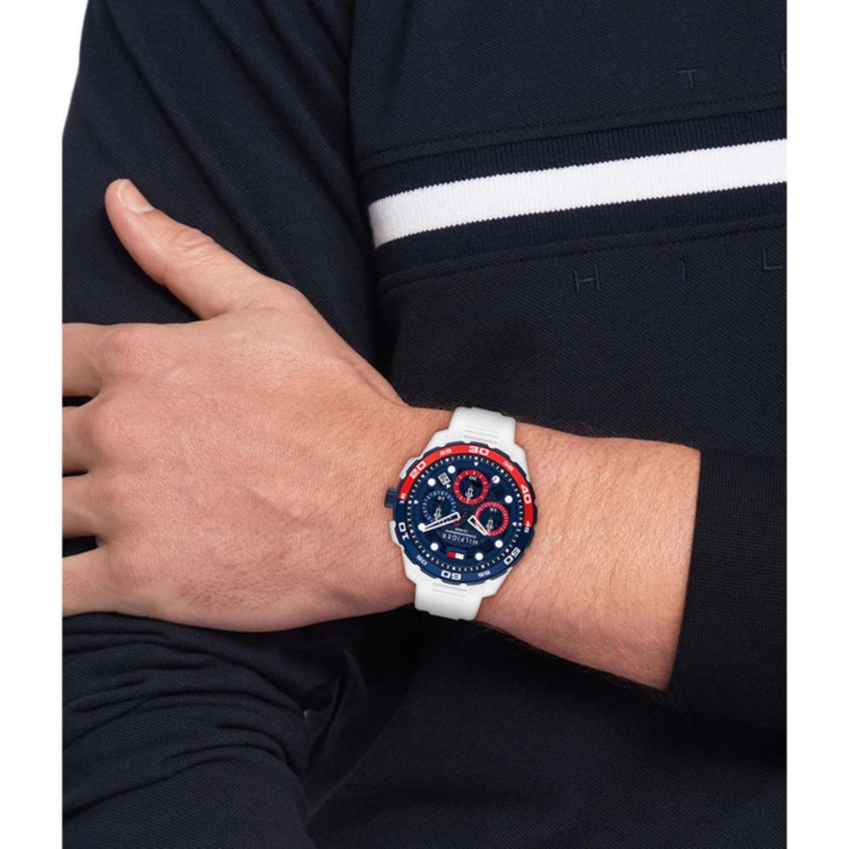 TOMMY HILFIGER - Reloj Tommy Hilfiger Hombre 1792231 . Reloj Silicona Blanco