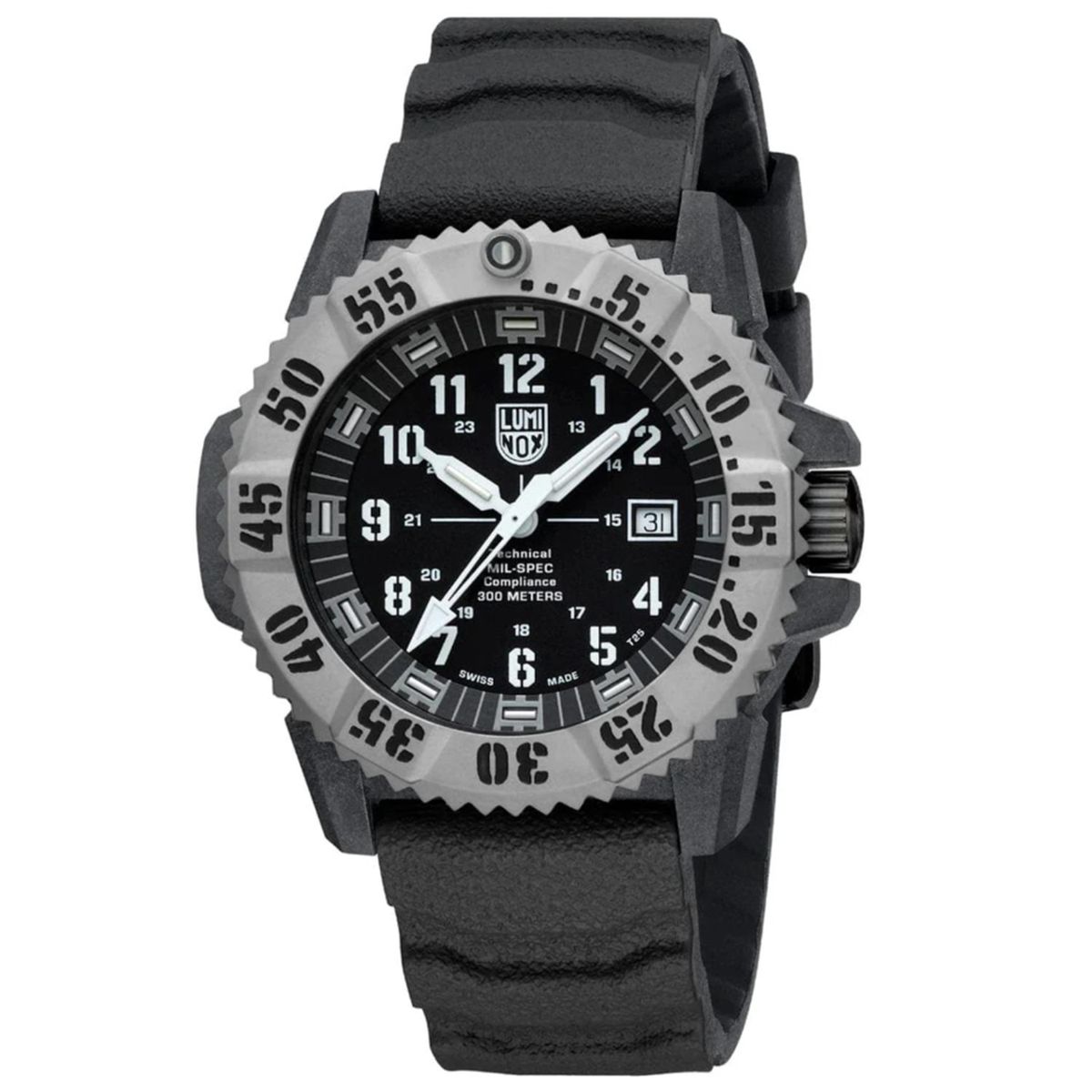  - Reloj Luminox Hombre Mil-spec . Reloj Caucho Negro