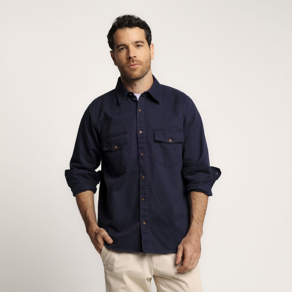 BASEMENT - Sobrecamisa Hombre Basement