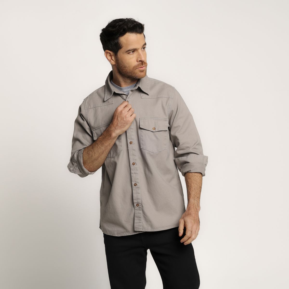 BASEMENT - Sobrecamisa Hombre Basement