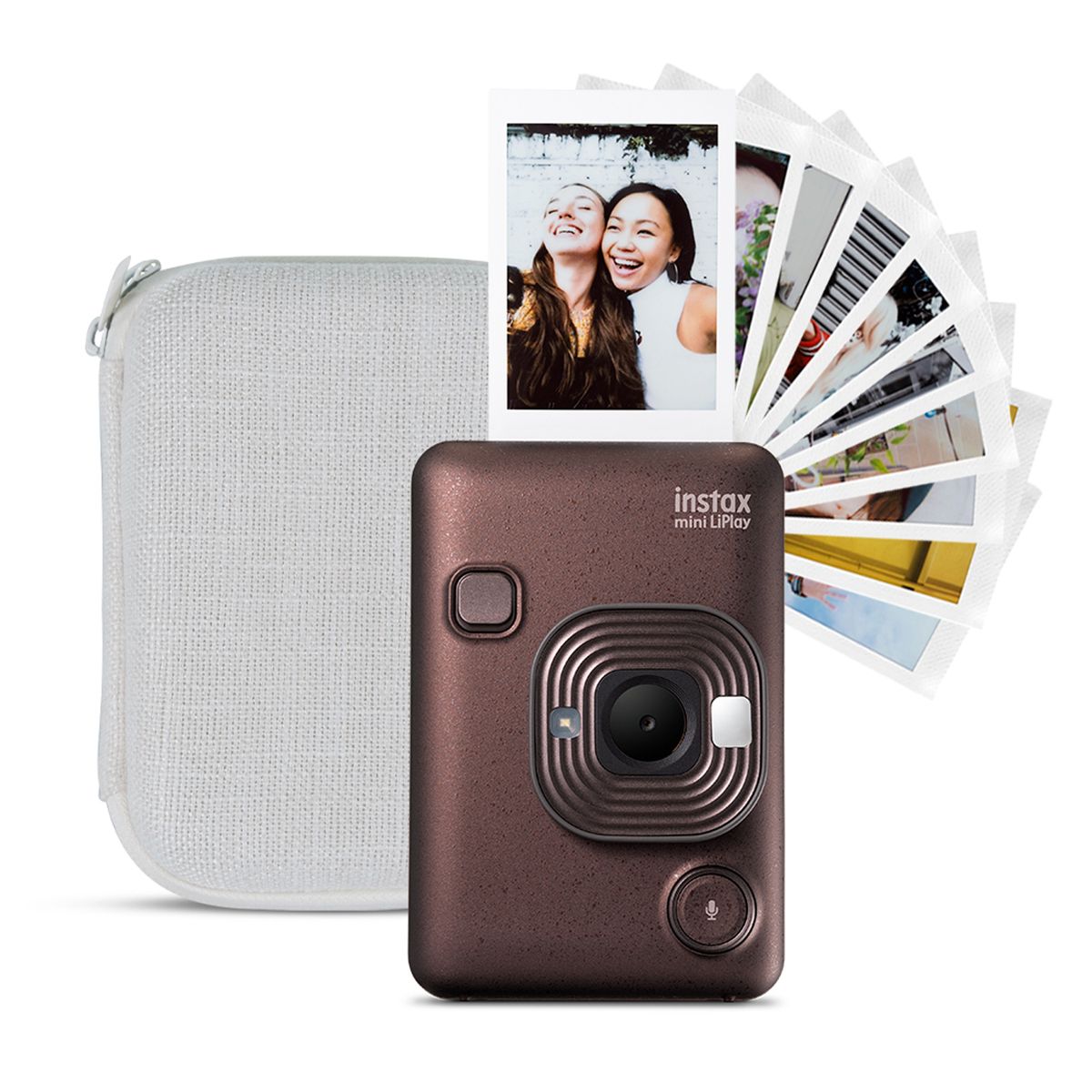 FUJIFILM - Cámara instantánea Fujifilm kit Instax Mini Liplay green 