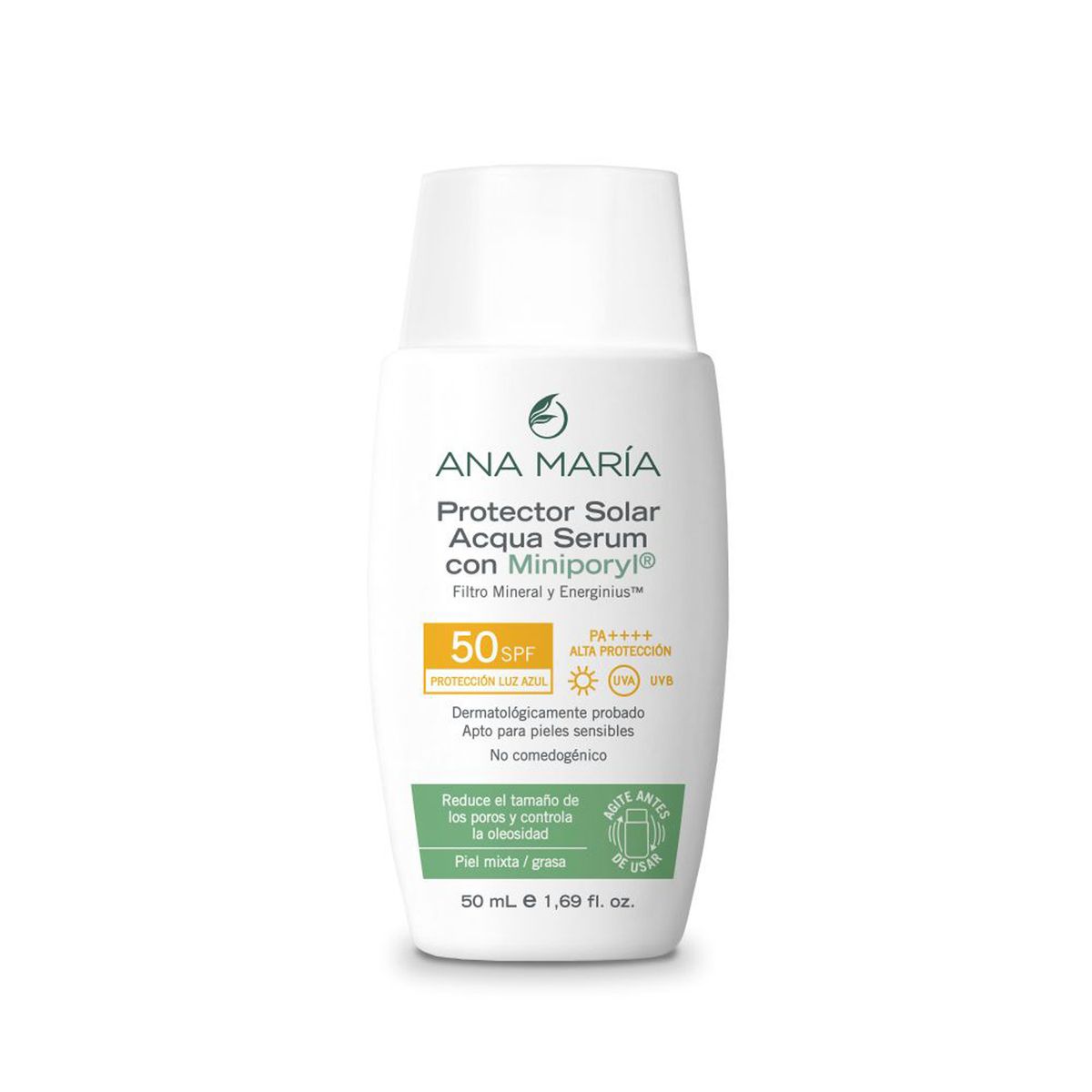 ANA MARIA - Bloqueador Protector Solar Acqua Sérum con Miniporyl Crema Ana Maria 50ml 