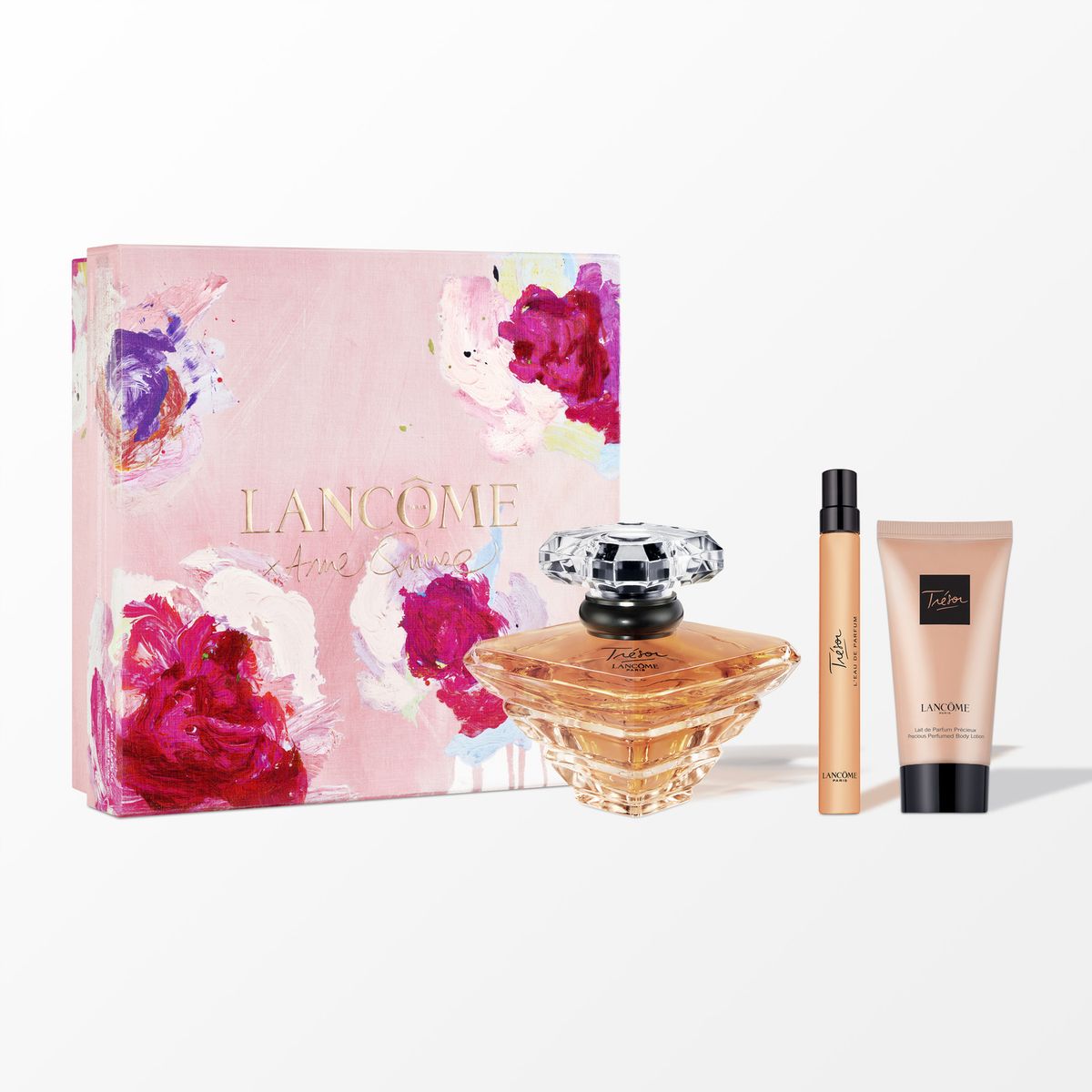 LANCOME - Set de perfume Mujer Lancome Incluye: Eau de Parfum Tresor 100 ml + Eau de Parfum Tresor 10 ml + Loción Corporal 50 ml.
