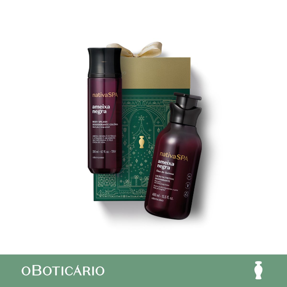 NATIVA SPA - Cremas NATIVA SPA AMEIXA NEGRA NATAL Nativa Spa O Boticario Incluye: 2 Productos 