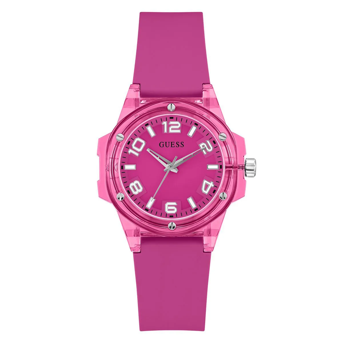 GUESS - Reloj Guess Mujer Mini Hype. Reloj Silicona Rosado GW0880L4 