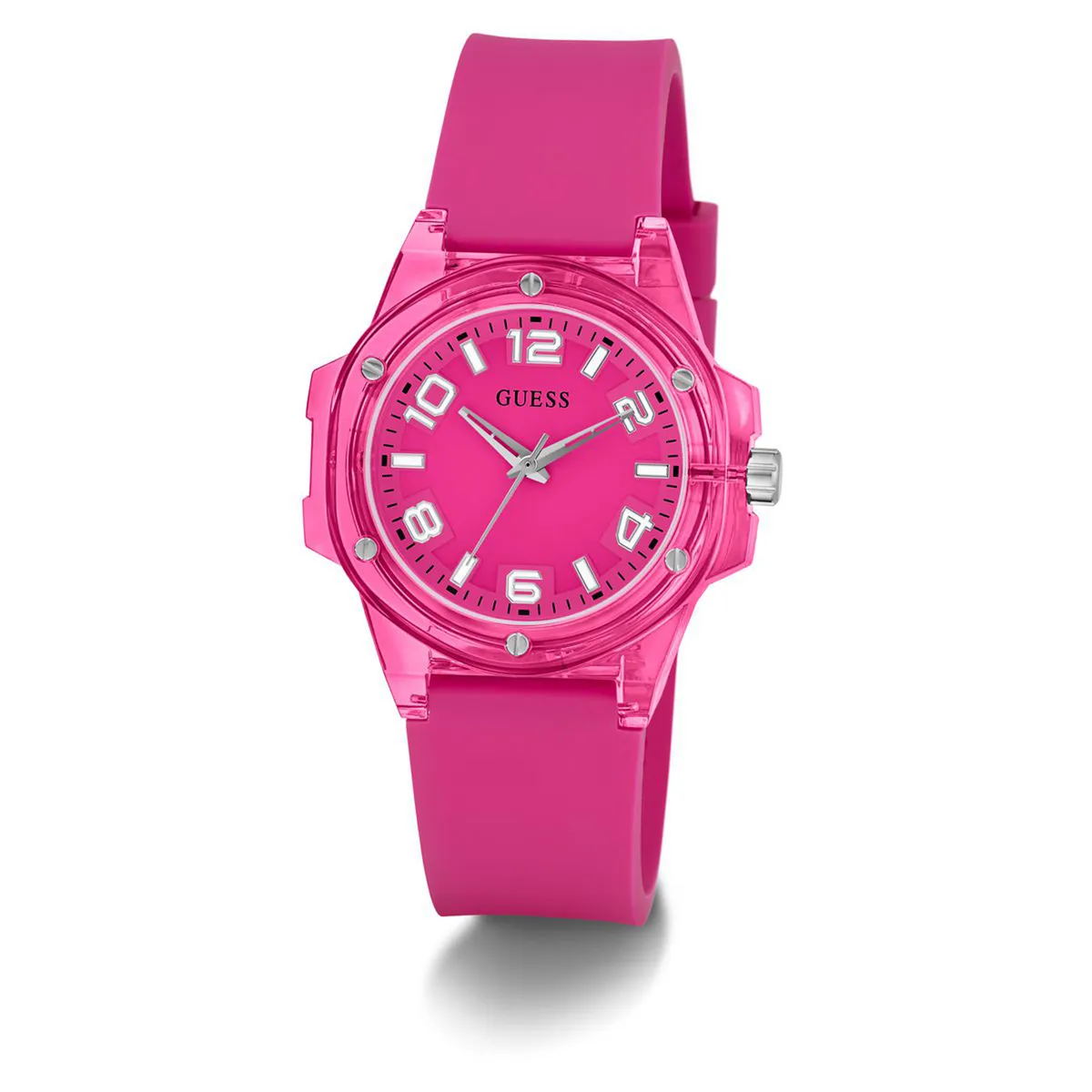 GUESS - Reloj Guess Mujer Mini Hype. Reloj Silicona Rosado GW0880L4 