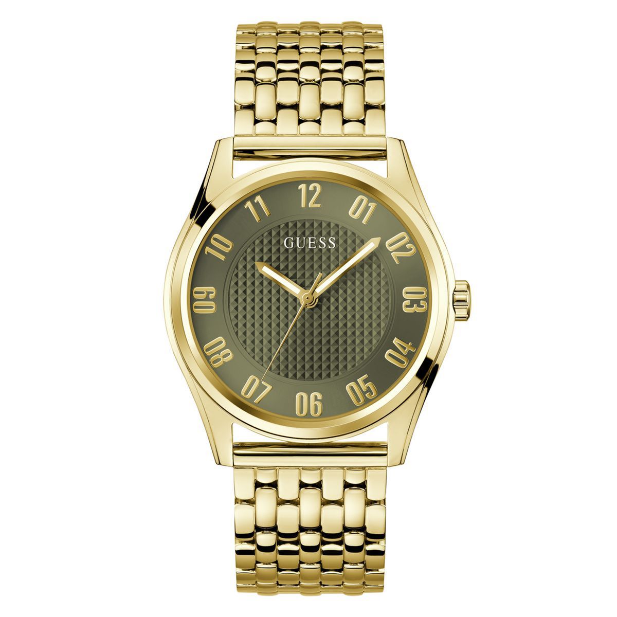 GUESS - Reloj Guess Hombre Tate. Reloj Acero Inoxidable Dorado GW0895G2 