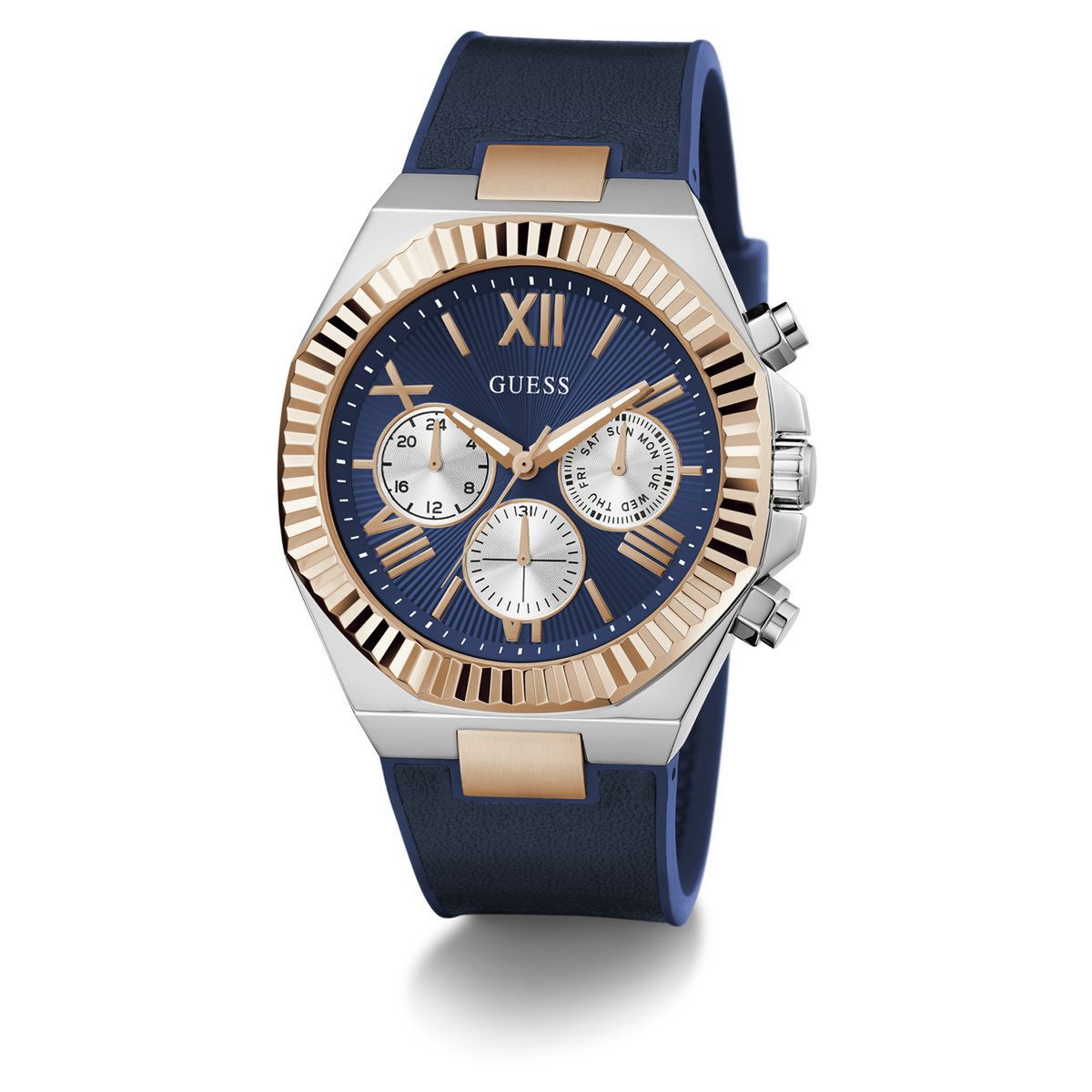 GUESS - Reloj Guess Hombre Equity. Reloj Silicona Azul GW0791G2