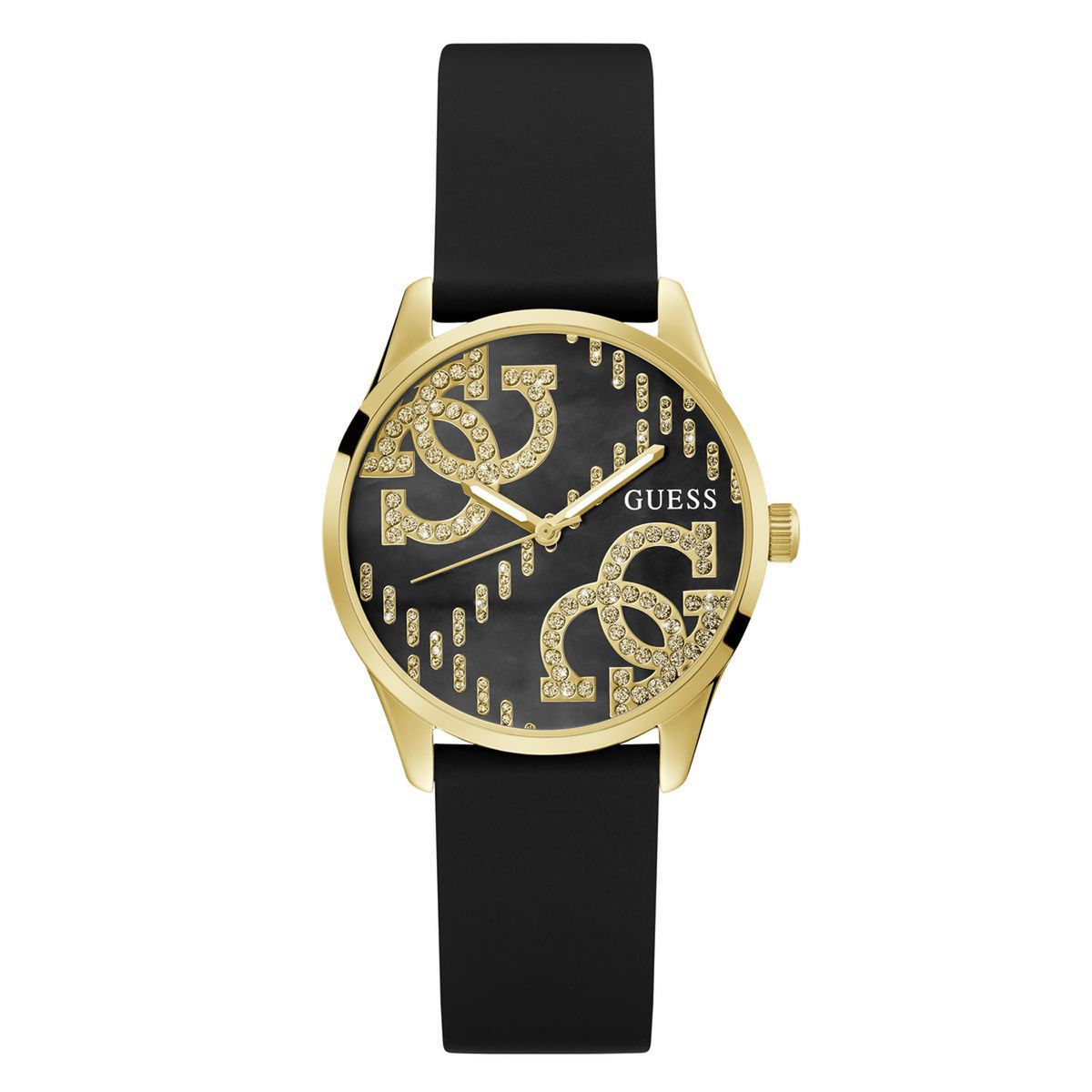 GUESS - Reloj Guess Mujer G Stitch. Reloj Silicona Negro GW0755L3