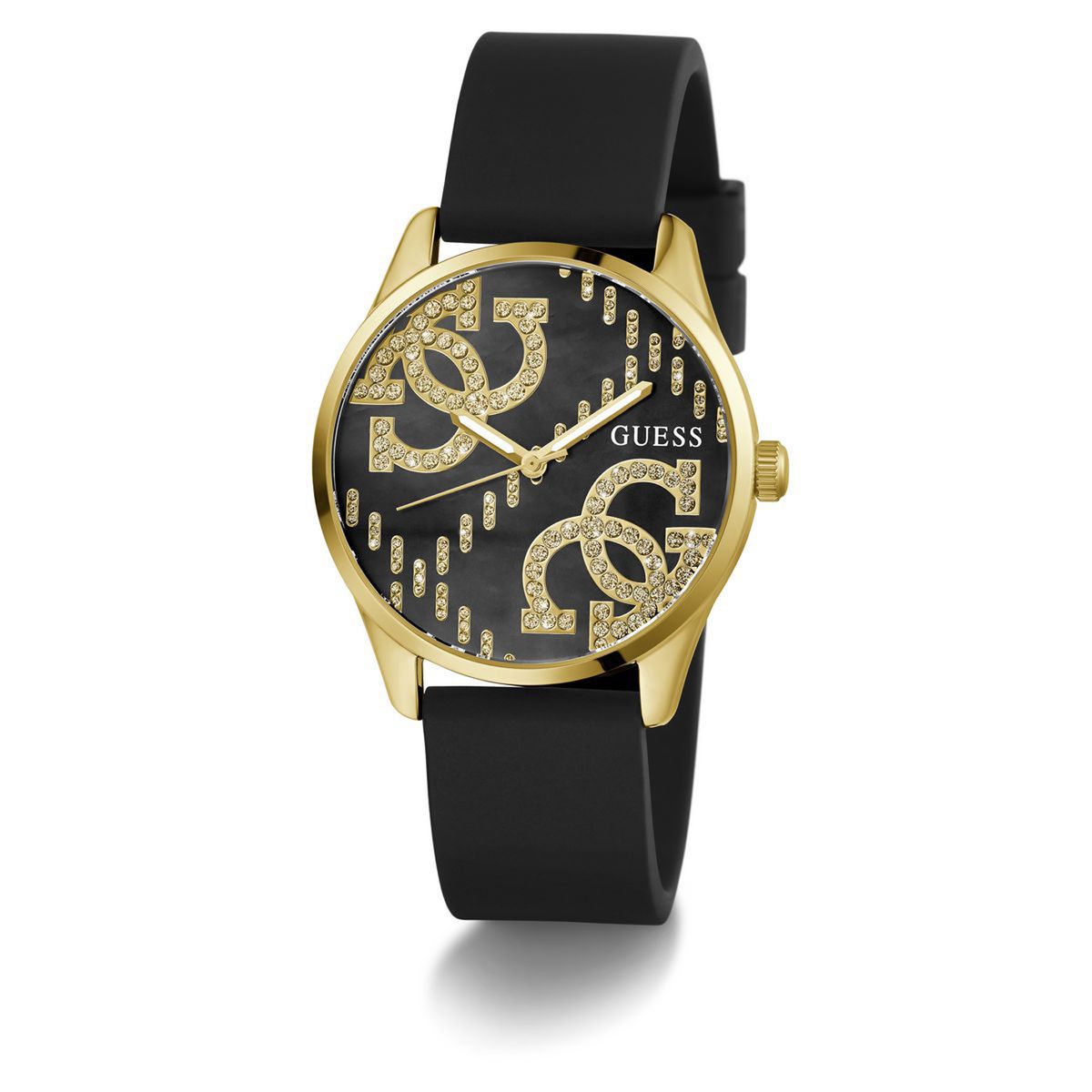 GUESS - Reloj Guess Mujer G Stitch. Reloj Silicona Negro GW0755L3