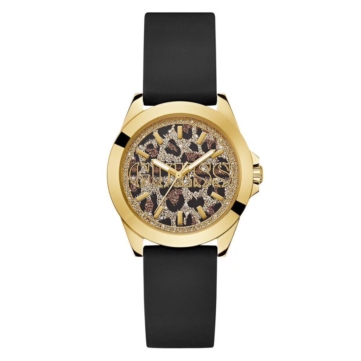 GUESS - Reloj Guess Mujer Menagerie. Reloj Silicona Negro GW0749L2 