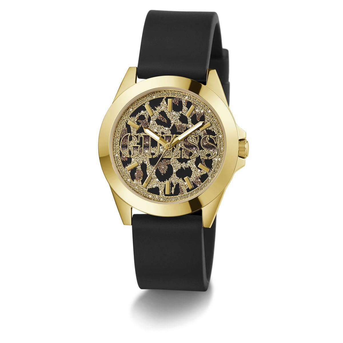 GUESS - Reloj Guess Mujer Menagerie. Reloj Silicona Negro GW0749L2 
