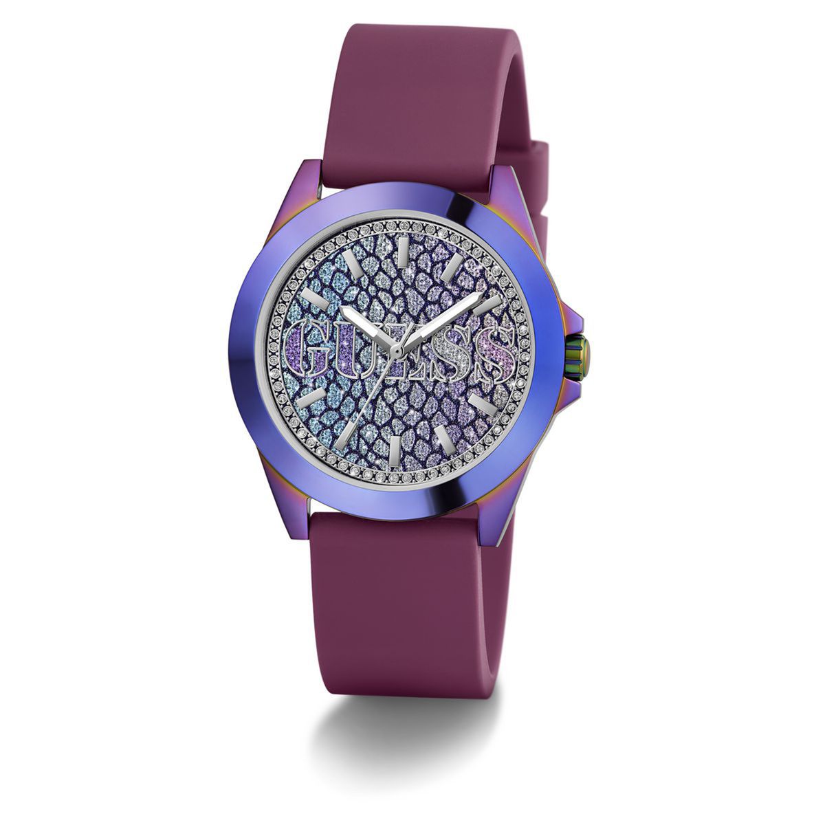 GUESS - Reloj Guess Mujer Menagerie. Reloj Silicona Morado GW0749L3 