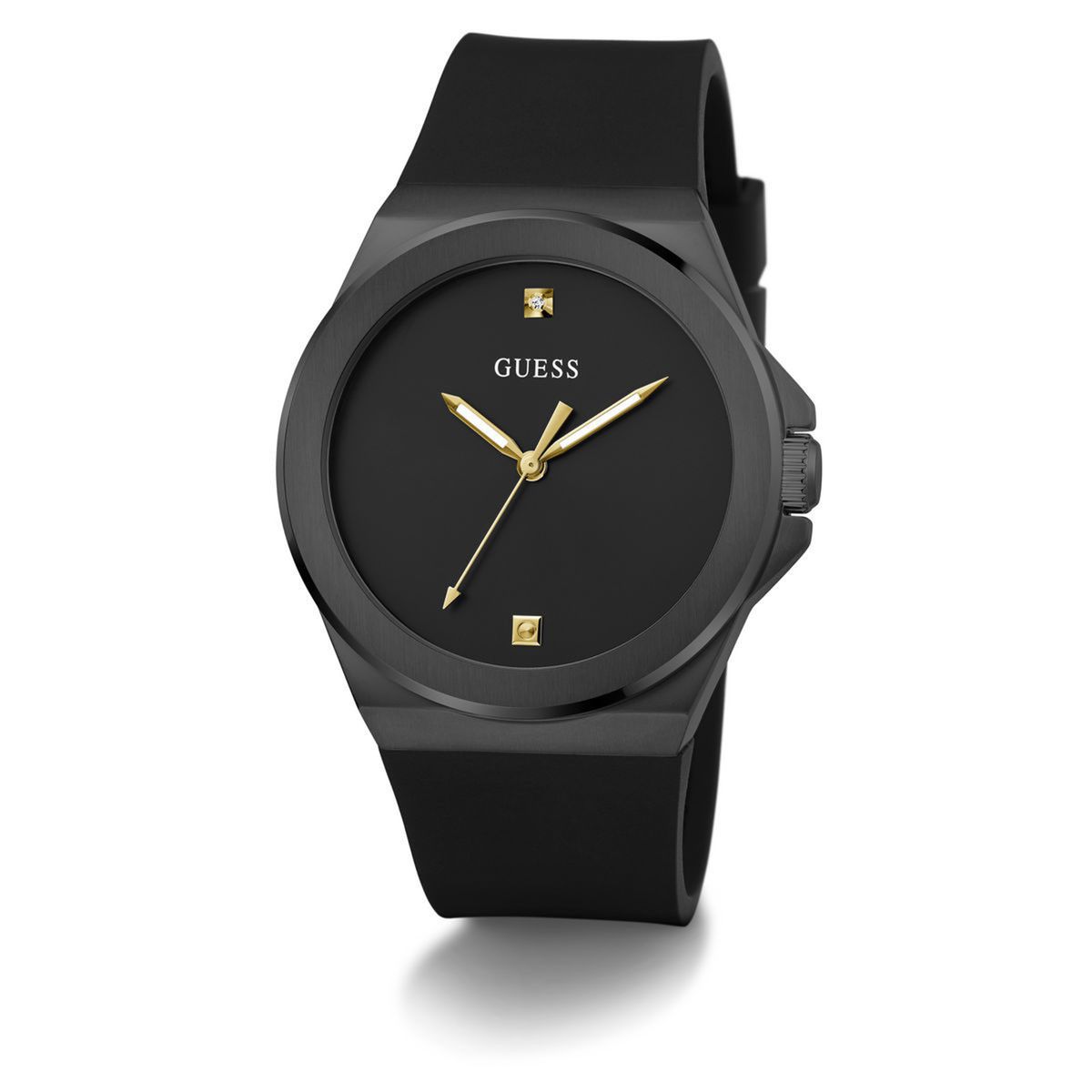 GUESS - Reloj Guess Hombre Vinyl. Reloj Silicona Negro GW0790G2 