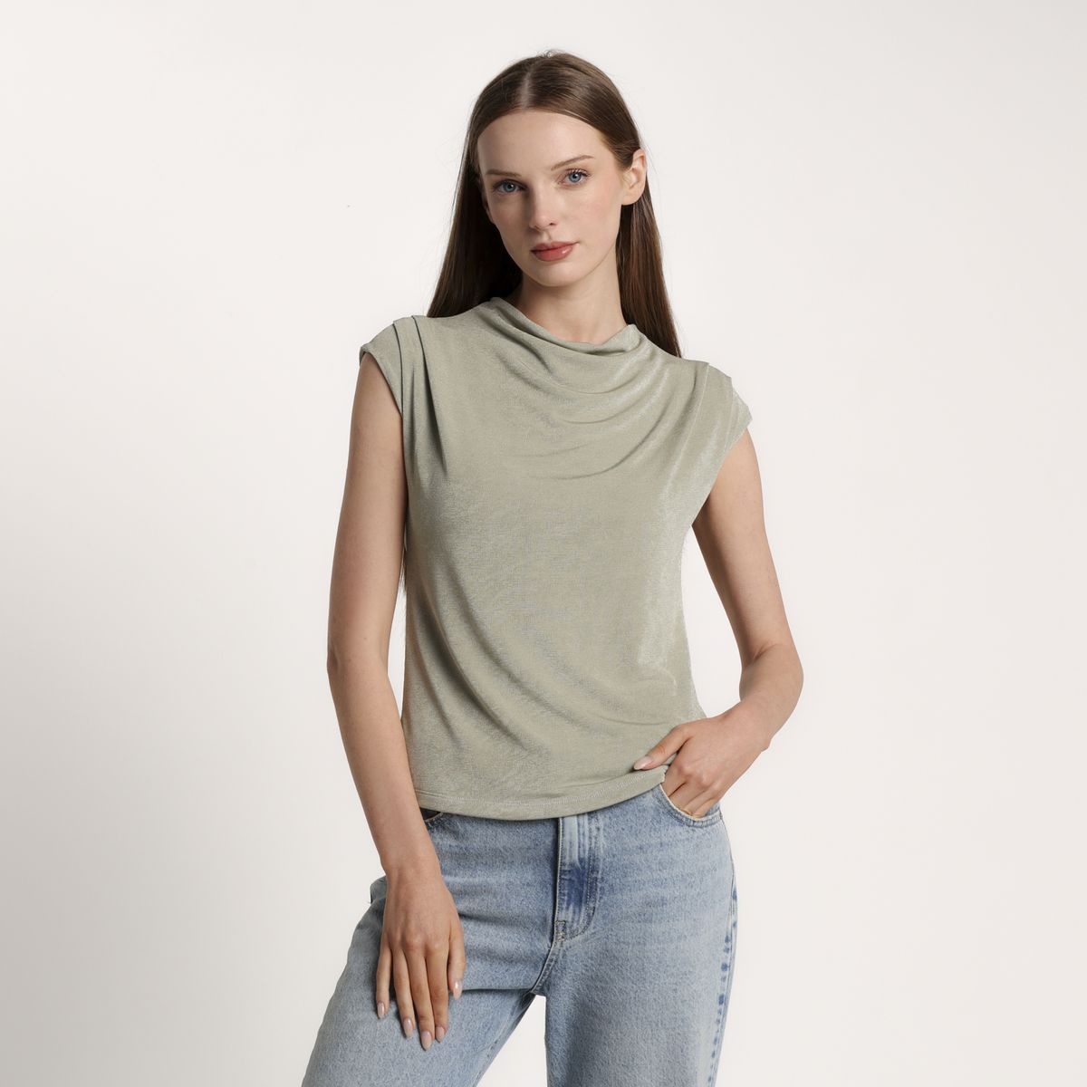 BASEMENT - Blusa Mujer Sin mangas Basement