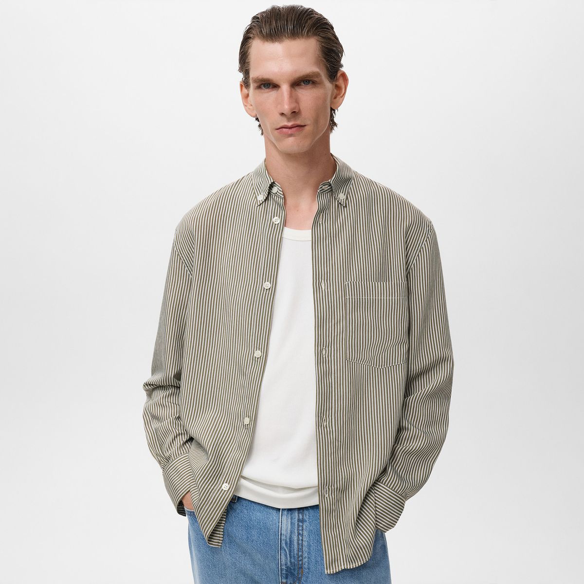 MANGO - Camisa Hombre Manga larga Mango 