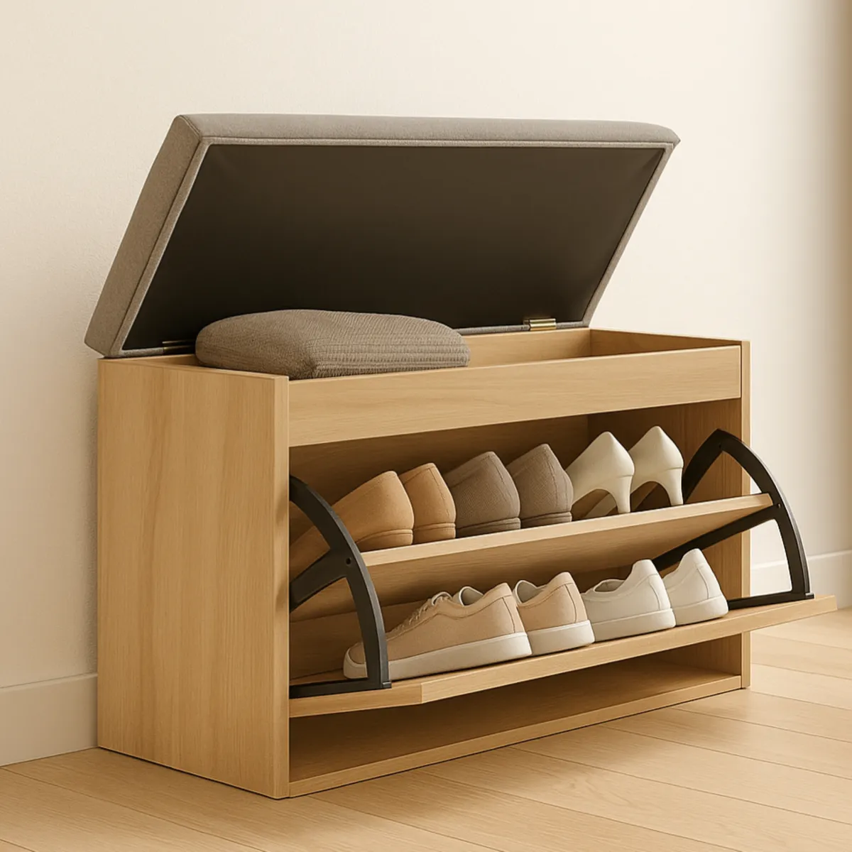 DKO DESIGN - Mueble Organizador Zapatero 6 Pares 80 x 47 x 25 cm DKO Design