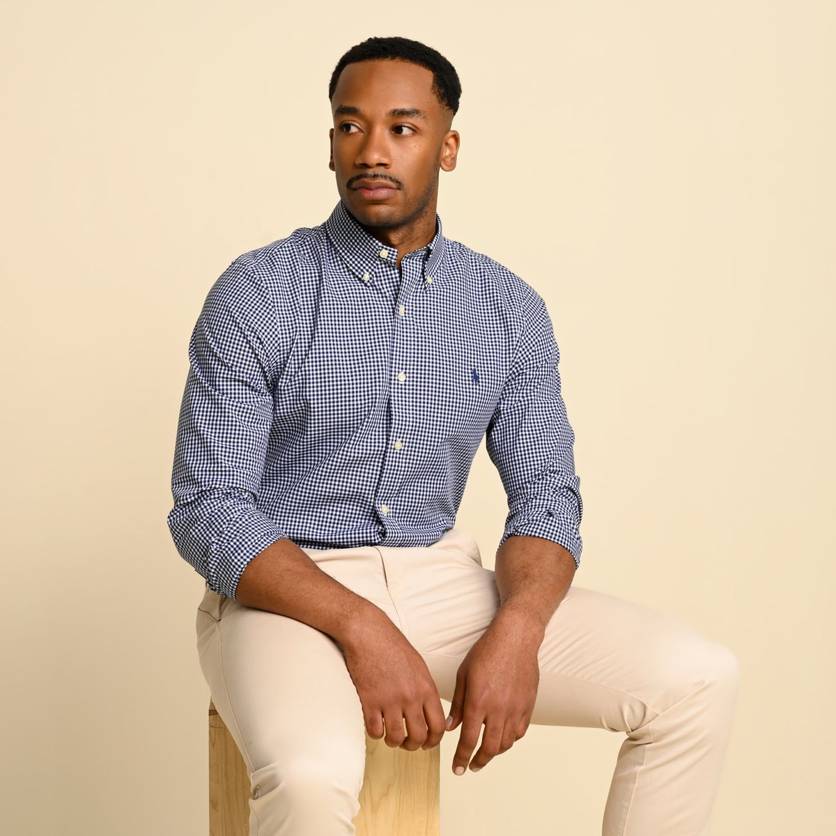 POLO RALPH LAUREN - Camisa Hombre de Cuadros Manga larga de Algodón Polo Ralph Lauren