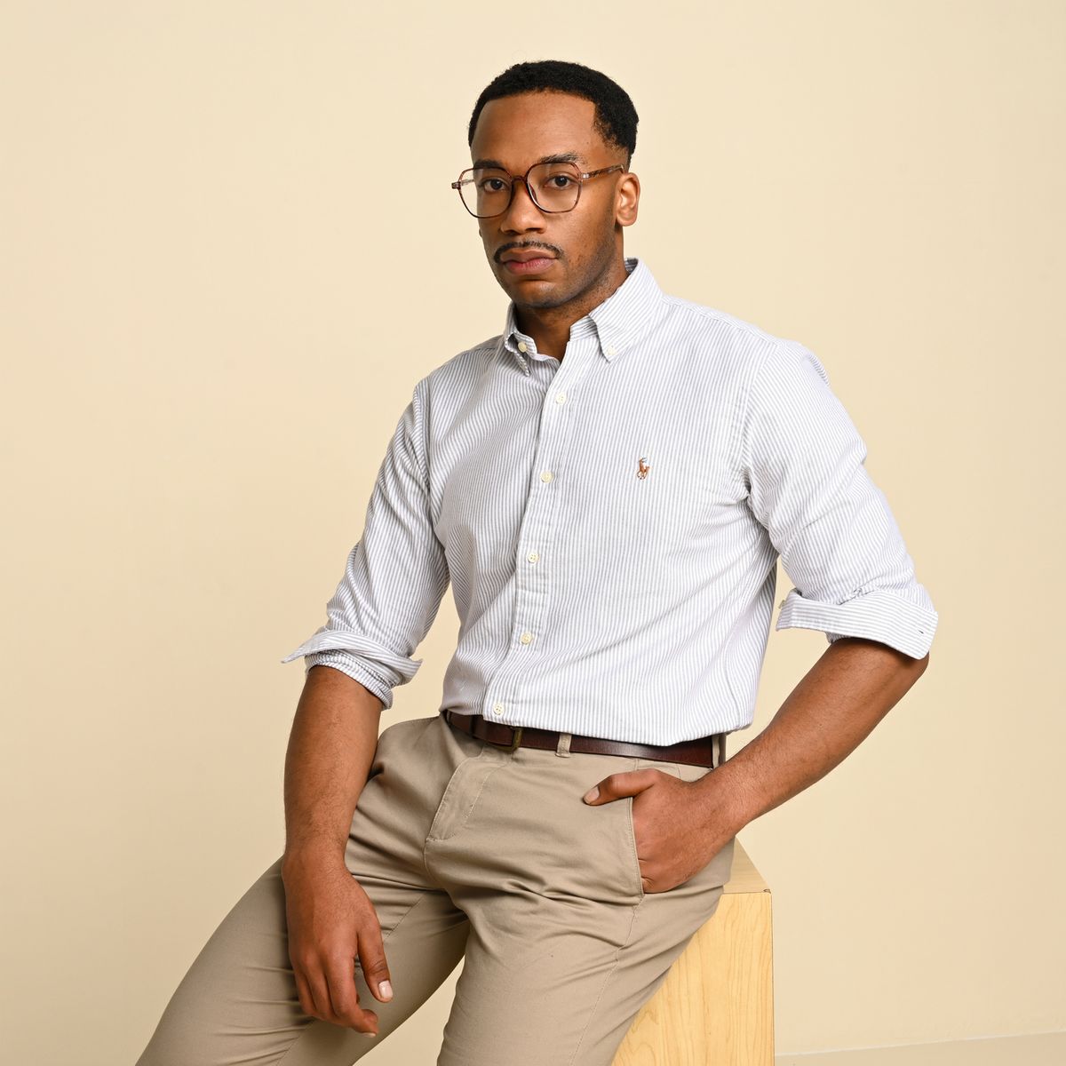 POLO RALPH LAUREN - Camisa Hombre de Rayas Manga larga de Algodón Polo Ralph Lauren