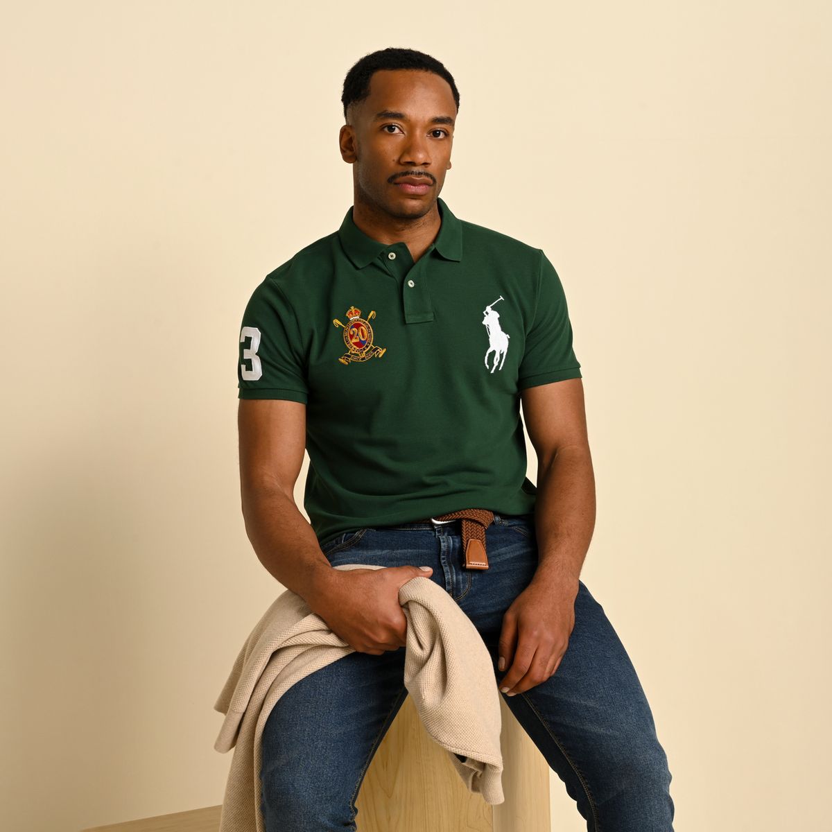POLO RALPH LAUREN - Camiseta polo Hombre con Estampado Slim de Algodón Polo Ralph Lauren