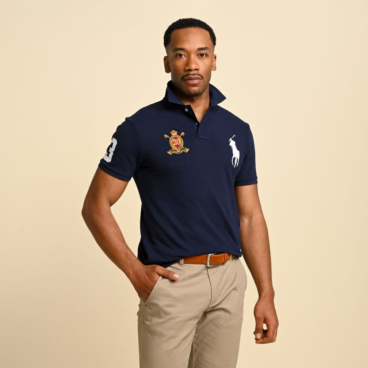 POLO RALPH LAUREN - Camiseta polo Hombre con Estampado Slim de Algodón Polo Ralph Lauren