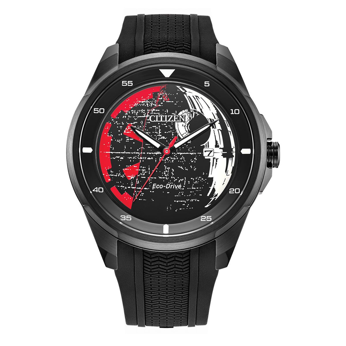CITIZEN - Reloj Citizen Hombre Star Wars. Reloj Silicona Negro AW1606-06W