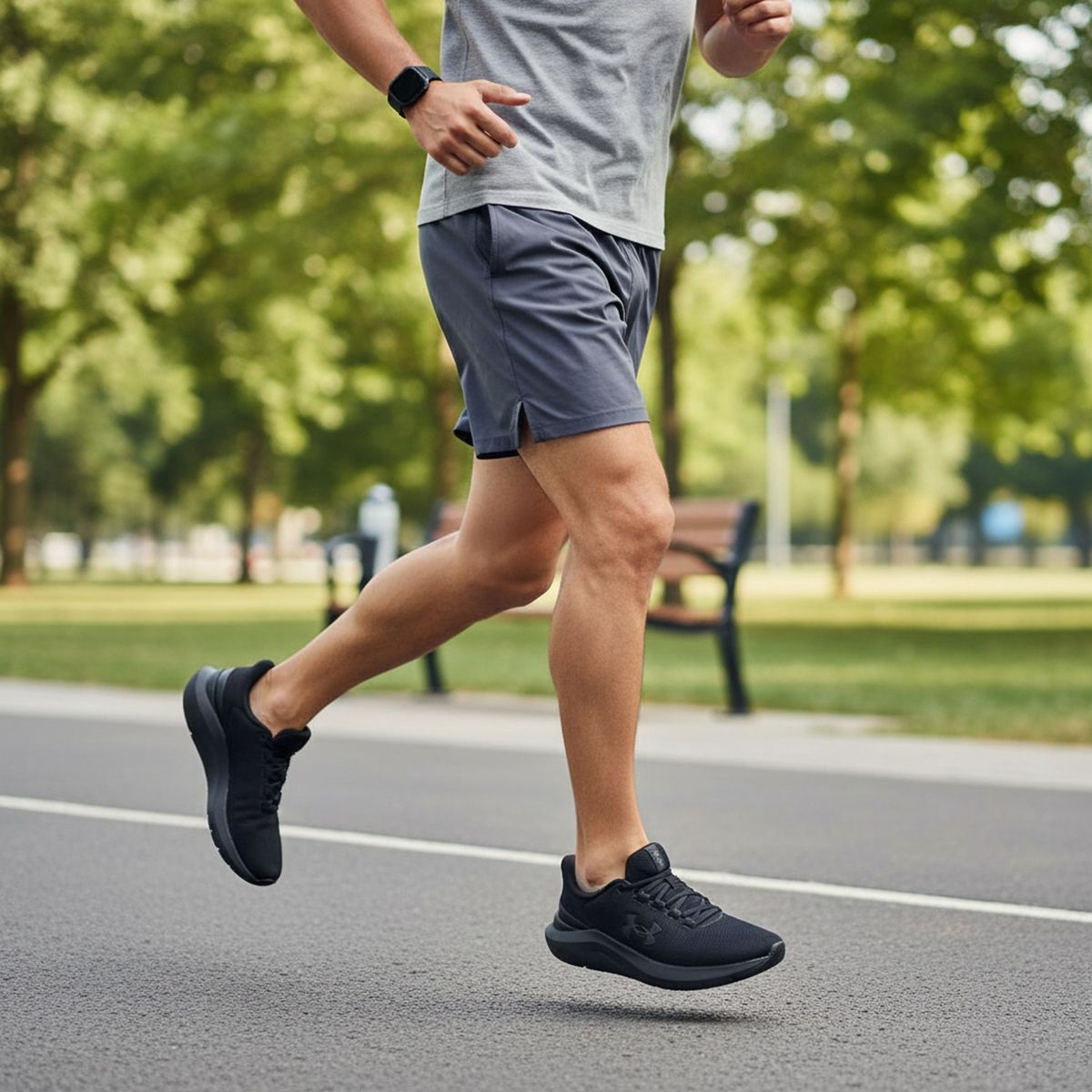 UNDER ARMOUR - Tenis Under Armour Hombre Running Phade Rn 3 Negros