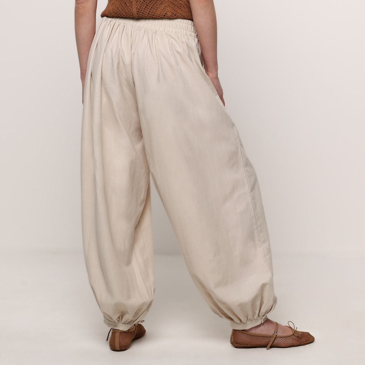 BASEMENT - Pantalón Balloon Mujer Tiro alto Basement 