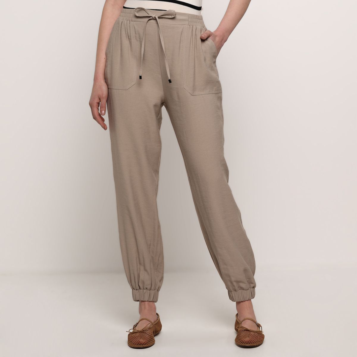 BASEMENT - Pantalón Balloon Mujer Tiro medio Basement 